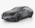 Mercedes-Benz E-class coupe 2017 3d model wire render