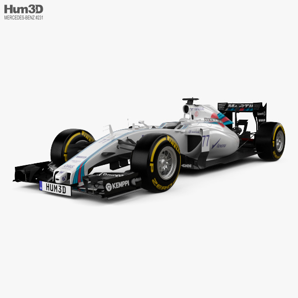 Williams FW37 2014 3Dモデル