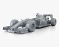 Williams FW37 2014 3Dモデル clay render