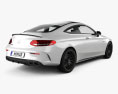 Mercedes-Benz C-class AMG coupe 2018 3d model back view