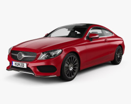 Mercedes-Benz C-class AMG Line Coupe 2018 3D model
