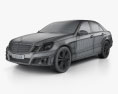 Mercedes-Benz E-class Brabus 2015 3d model wire render