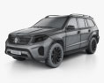 Mercedes-Benz GLS-Klasse 2015 3D-Modell wire render