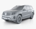 Mercedes-Benz GLS-class 2018 3d model clay render
