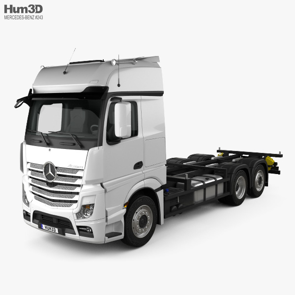 Mercedes-Benz Actros Chassis Truck 3-axle 2022 3D model
