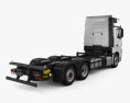 Mercedes-Benz Actros Chassis Truck 3-axle 2022 3d model back view