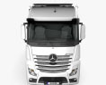 Mercedes-Benz Actros 底盘驾驶室卡车 3轴 2011 3D模型 正面图