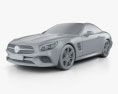 Mercedes-Benz SL-class (R231) 2018 3d model clay render