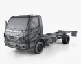 Mercedes-Benz Accelo Chassis Truck 2016 3d model wire render