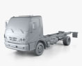 Mercedes-Benz Accelo Chassis Truck 2016 3d model clay render
