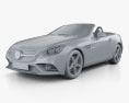 Mercedes-Benz SLCクラス 2020 3Dモデル clay render