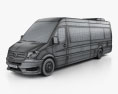 Mercedes-Benz Sprinter CUBY City Line Long Bus 2016 3D模型 wire render