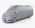 Mercedes-Benz Sprinter CUBY City Line Long Bus 2016 3D模型 clay render