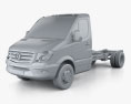 Mercedes-Benz Sprinter Single Cab Chassis LWB 2016 3d model clay render