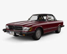 Mercedes-Benz SL-class (R107) (US) 1974 3D model