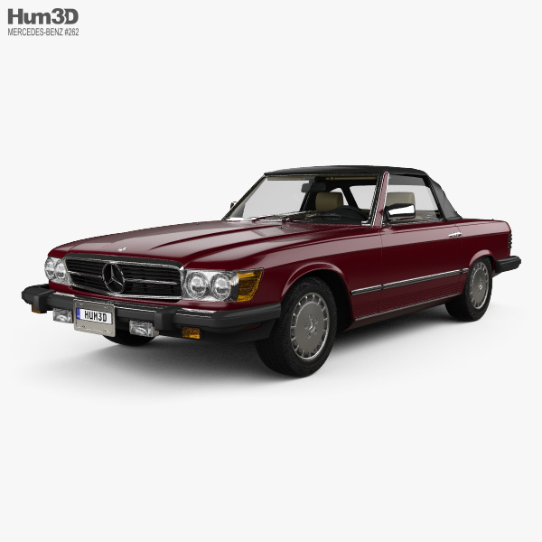 Mercedes-Benz SL-class (R107) (US) 1974 3D model