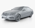 Mercedes-Benz E-class (W212) AMG Sports Package 2016 3d model clay render