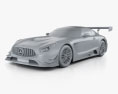 Mercedes-Benz AMG GT3 2018 3Dモデル clay render