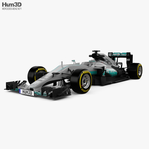 Mercedes-Benz AMG W07 F1 2016 3D模型