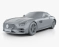 Mercedes-Benz AMG GT C Roadster 2018 3d model clay render