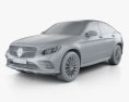 Mercedes-Benz GLC-class (C253) Coupe AMG Line 2019 3d model clay render