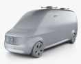 Mercedes-Benz Vision Van 2016 3d model clay render