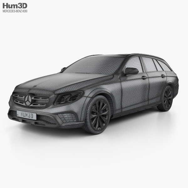Premium-3D-TPE-Gummifußmatten für Mercedes E-Klasse All-Terrain 4×4² S213 W2132A 