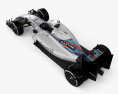 Williams FW38 2016 Modello 3D vista dall'alto