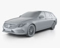 Mercedes-Benz Classe E (S213) AMG Line estate 2016 Modelo 3d argila render