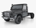 Mercedes-Benz G-class (W463) Single Cab Chassis 2020 3d model wire render