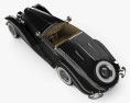 Mercedes-Benz 540K 1936 3D模型 顶视图