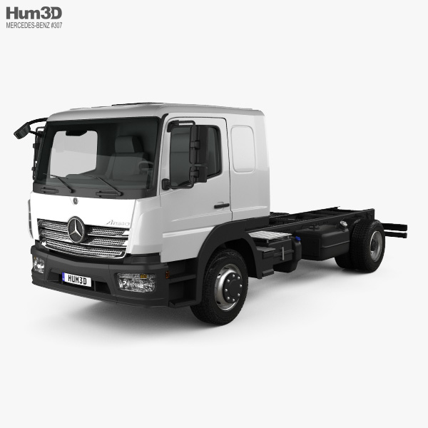 Mercedes-Benz Atego L-Cab Chassis Truck 2016 3D model