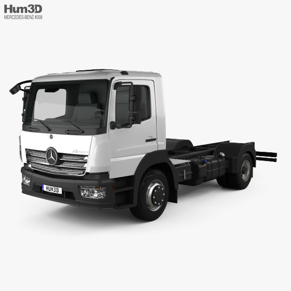 Mercedes-Benz Atego S-Cab Chassis Truck 2016 3D model