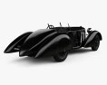 Mercedes-Benz 710 SSK Trossi Roadster 1930 3d model back view