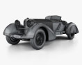 Mercedes-Benz 710 SSK Trossi Roadster 1930 3D-Modell wire render