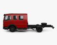 Mercedes-Benz Atego Crew Cab Chassis Truck 2010 3d model side view