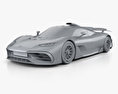Mercedes-AMG Project ONE 2020 3D модель clay render