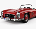 Mercedes-Benz 300 SL HQインテリアと 1957 3Dモデル