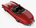 Mercedes-Benz 300 SL 인테리어 가 있는 1957 3D 모델  top view