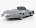 Mercedes-Benz 300 SL 带内饰 1957 3D模型