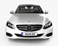 Mercedes-Benz E级 (W212) 轿车 带内饰 2014 3D模型 正面图