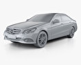 Mercedes-Benz E级 (W212) 轿车 带内饰 2014 3D模型 clay render