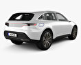 Mercedes-Benz EQ Konzept mit Innenraum 2017 3D-Modell Rückansicht