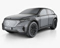 Mercedes-Benz EQ Konzept mit Innenraum 2017 3D-Modell wire render