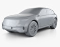 Mercedes-Benz EQ Konzept mit Innenraum 2017 3D-Modell clay render