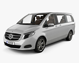 Mercedes-Benz V-class with HQ interior 2017 3D model