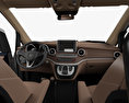 Mercedes-Benz V-class with HQ interior 2017 3d model dashboard