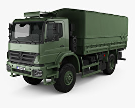 Mercedes-Benz Axor (2005A) Military Truck 2005 3D модель