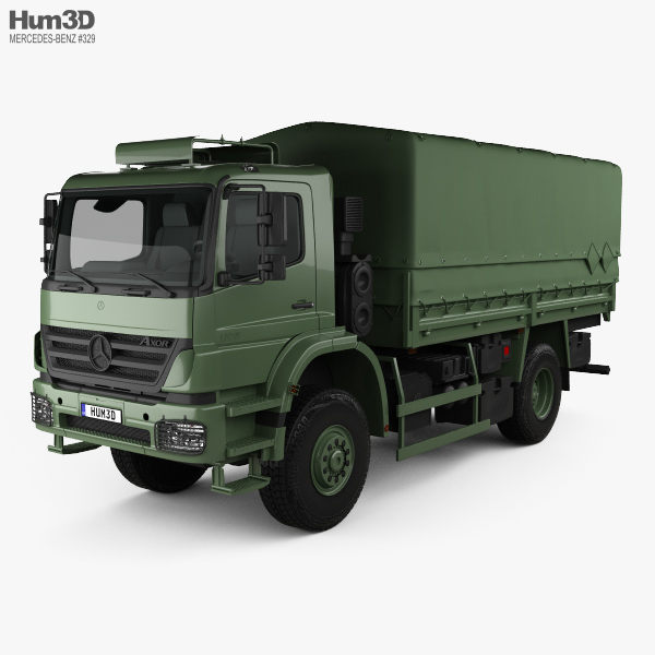 Mercedes-Benz Axor (2005A) Military Truck 2005 3D model