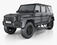 Mercedes-Benz Gクラス (W463) Maybach Landaulet HQインテリアと 2017 3Dモデル wire render